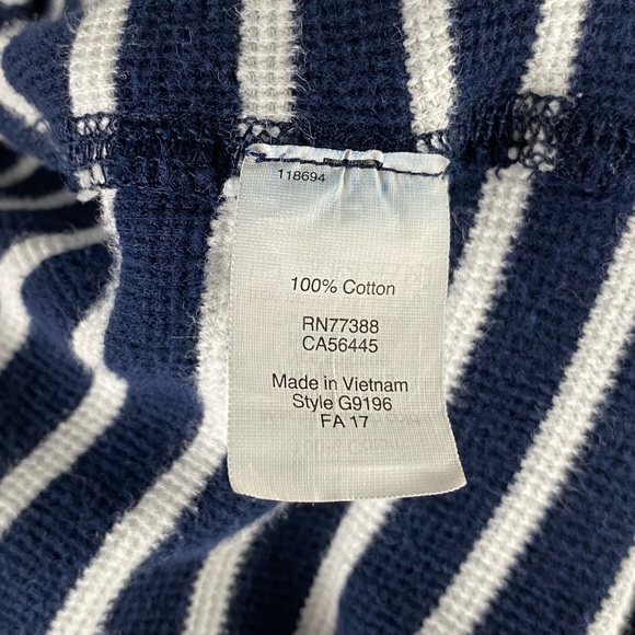 J Crew Factory Striped Funnel Neck Top - Picture 6 of 6